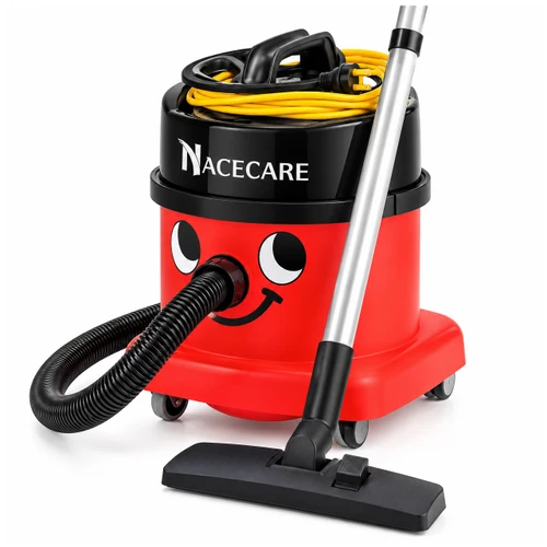 NaceCare PSP 380 ProSave commercial canister vacuum with 4 gallon capacity and quiet operation