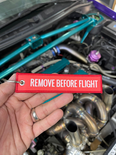 Remove Before Flight Keytag (Red)