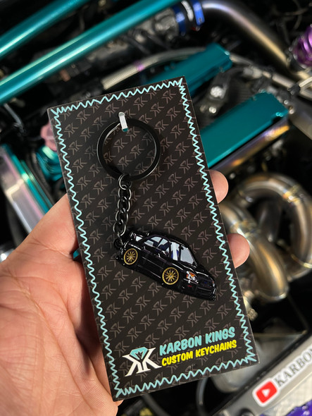Subaru Blobeye STI Metal Keychain