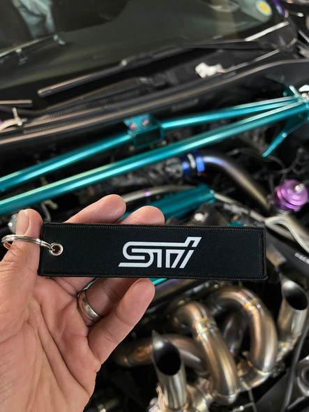Black STI Key Tag 