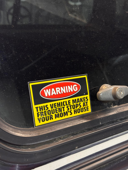 Warning!  Frequent Stop Decal