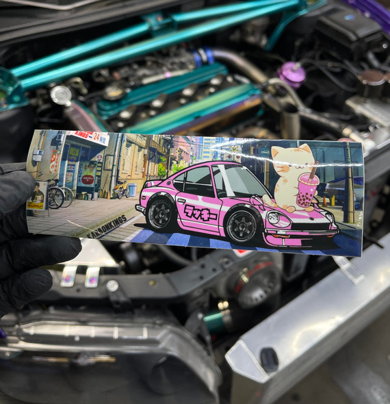 Boba Cat Datsun Z Sticker