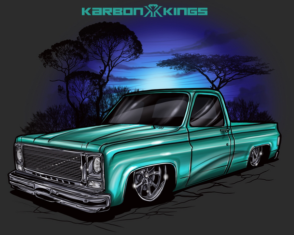 Square Body Chevy Flag (20" Tall)