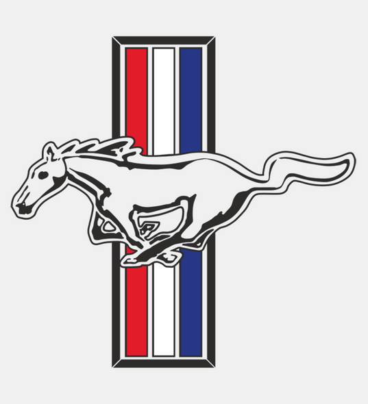 Mustang Logo Flag (24" Tall)