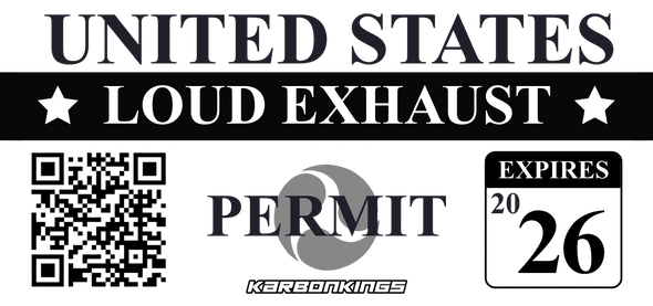 Loud Exhaust Permit