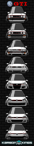 VW GTi Generation 6ft Flag