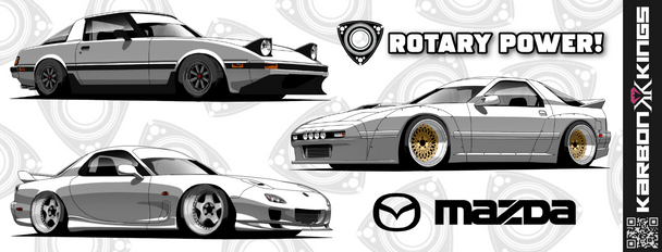 Rotary Power Slap Sticker