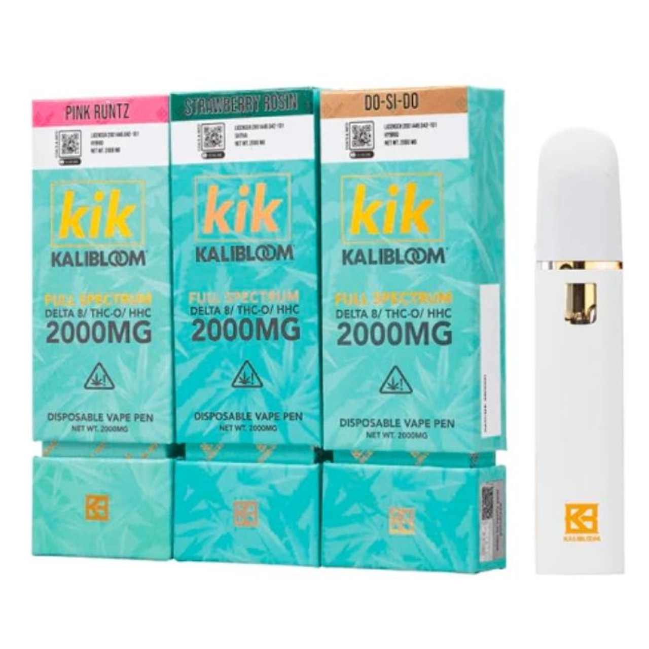 Kalibloom Kik Full Spectrum Delta 8 - THC-O - HHC Disposable 2G