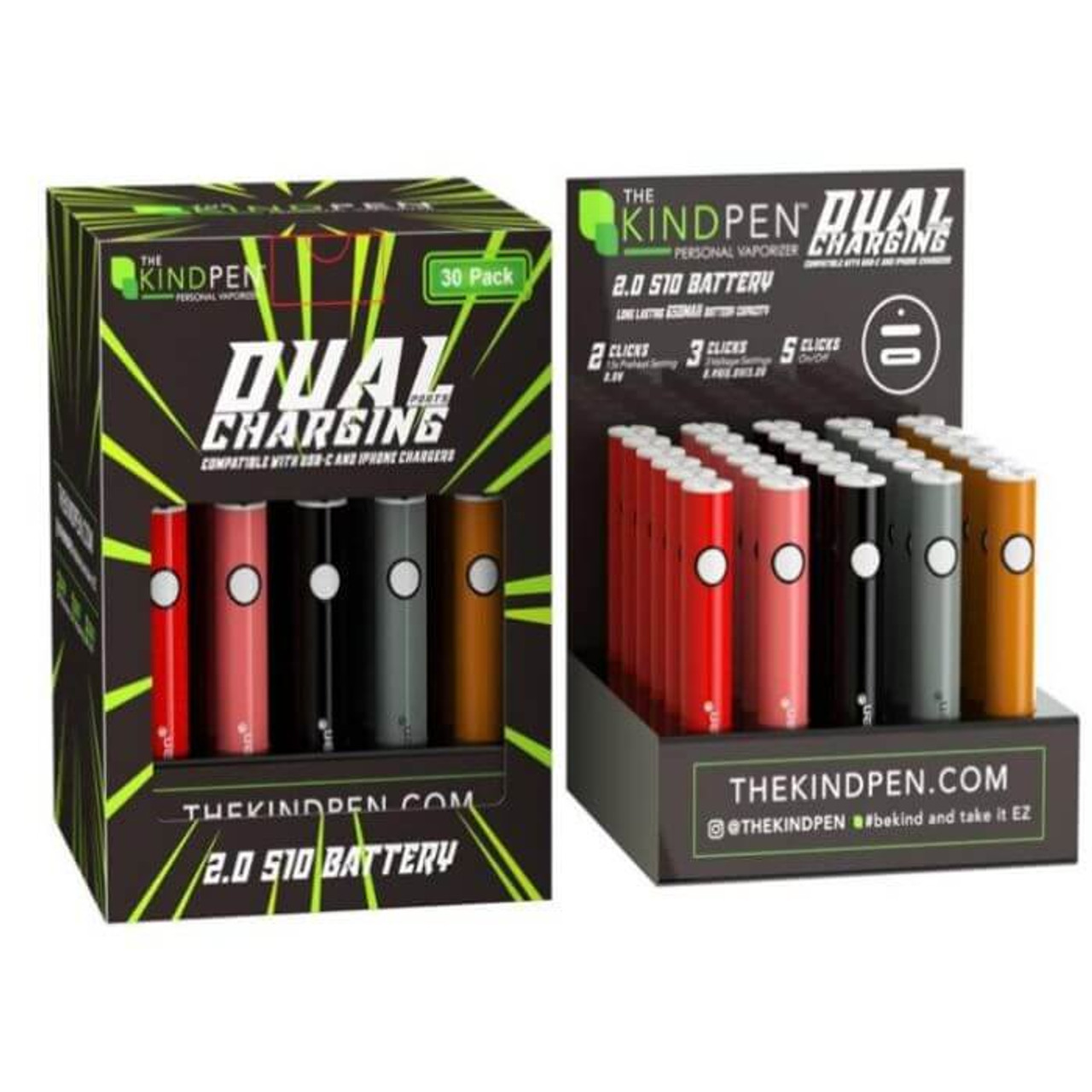 The Kind Pen Dual Charging 510 Thread Battery | Vaperanger