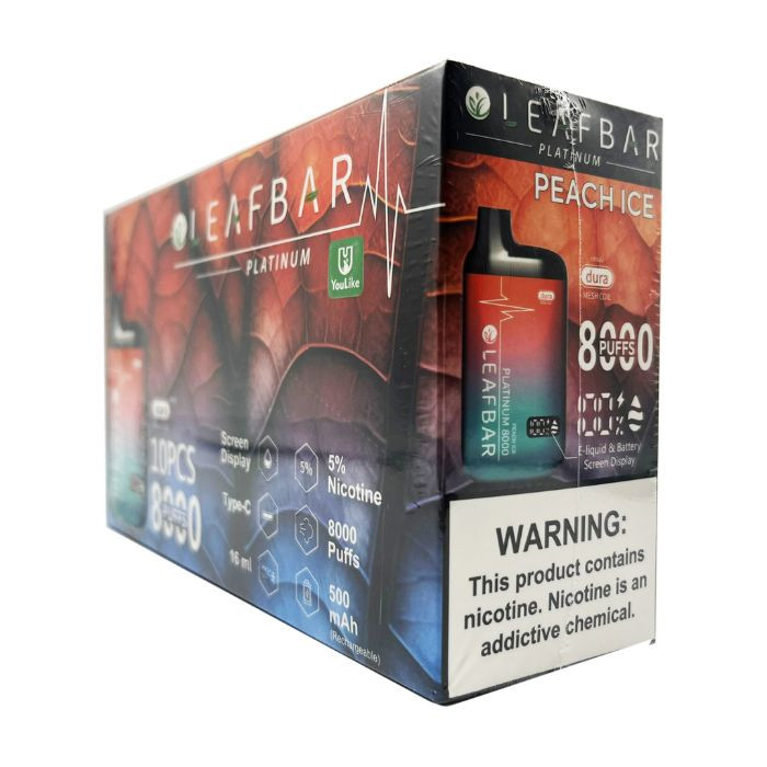 what is the best brand of disposable vapes Buy Leaf Bar Platinum 8000 Puff Disposable Vape Online