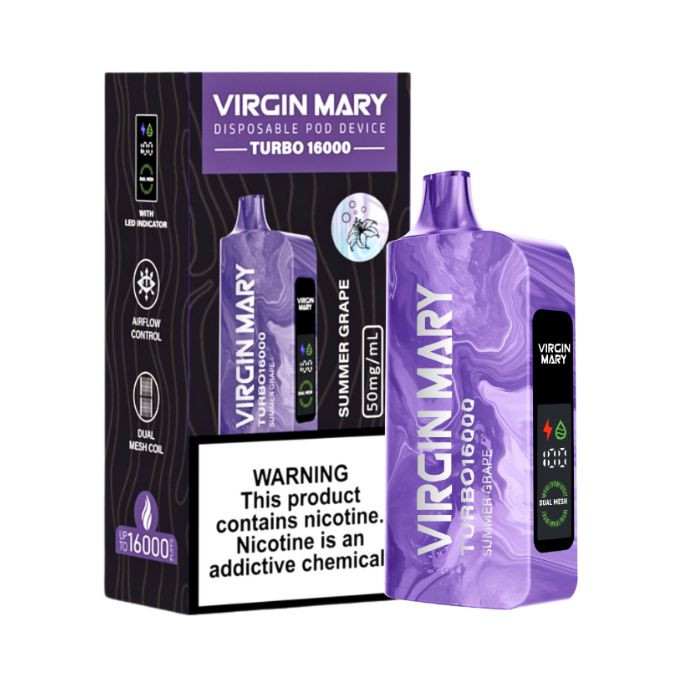 Virgin Mary Turbo 16000 Vape | Vaperanger Wholesale
