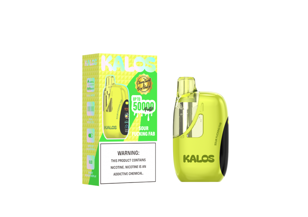 disposable vape with clear tank Kalos PC 50K Disposable