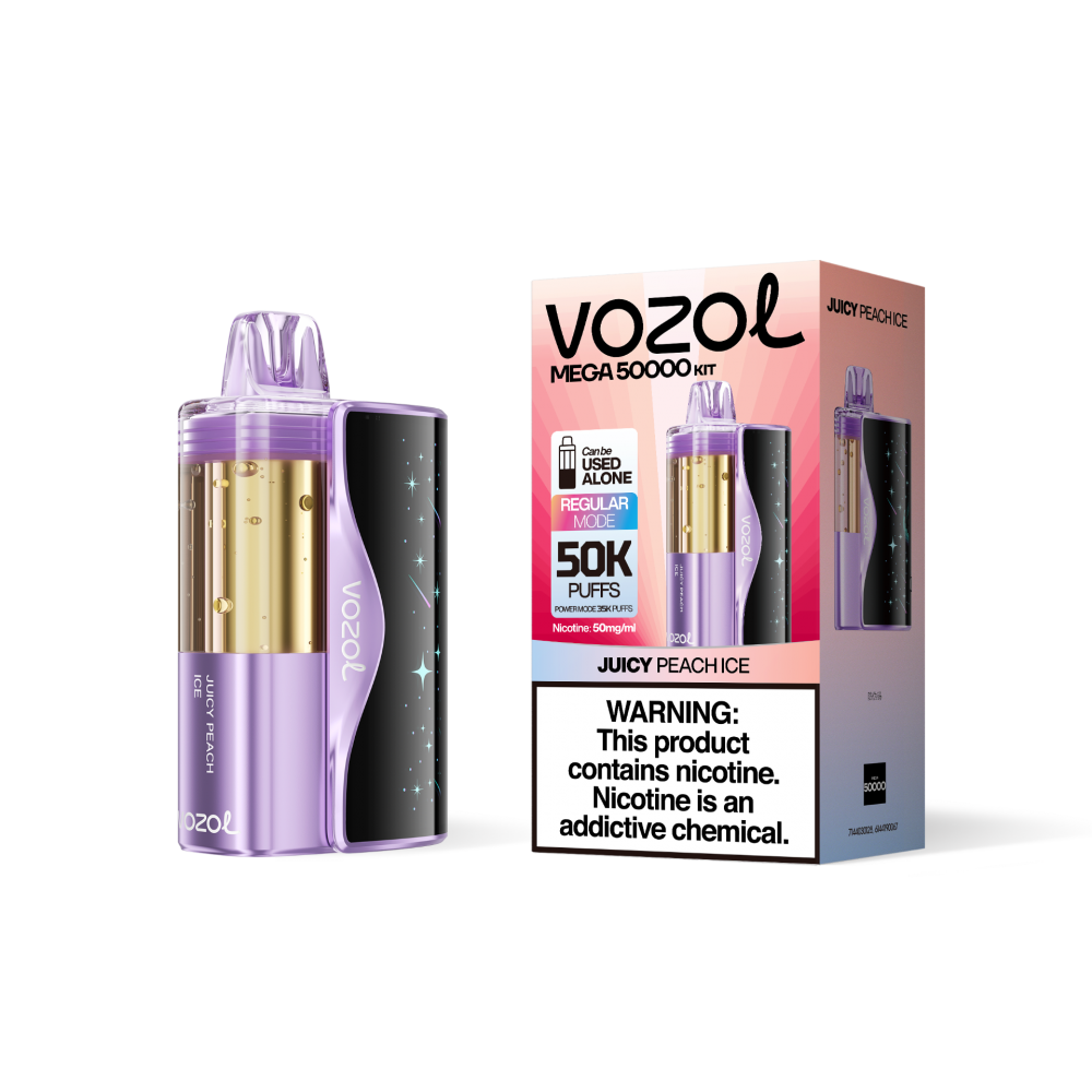 vozol star juicy peach ice Vozol STAR 20000 - Juicy Peach Ice (5% nic) - buy hookah tobacco at a good  price in Poland main image 1