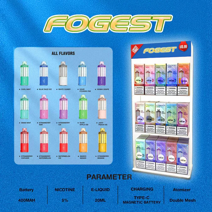 FOGEST XP 40K Disposable Pre Priced Display - 30 Count