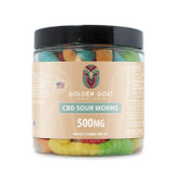 Golden Goat CBD Gummies Sour Worms.