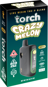 Torch Pulse Live Resin THCP Blend Disposable 6G Crazy Melon
