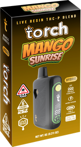 Torch Pulse Live Resin THCP Blend Disposable 6G Mango Sunrise