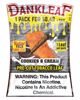 Cookies & Cream Dankleaf 1pk Pre-Cut Tobacco Leaf