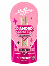 Glow Bud Muffins Diamond Coated THC-A Prerolls 4G