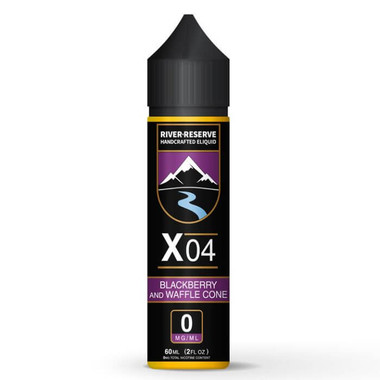 Blackberry Waffle Cone X-04 Tobacco Free Nicotine E-liquid by River Reserve