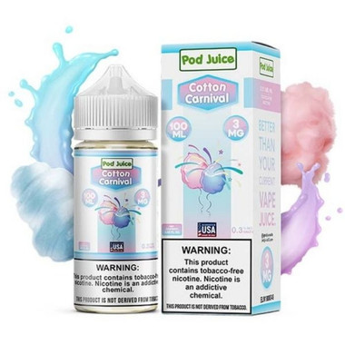 Cotton Carnival Tobacco Free Nicotine Vape Juice by Pod Juice