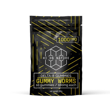 Gummy Worms Delta 8 Gummies by Hi On Nature