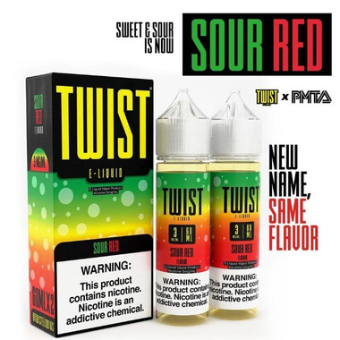 Sour Red (Sweet and Sour) E-Liquid by Twist E-Liquid