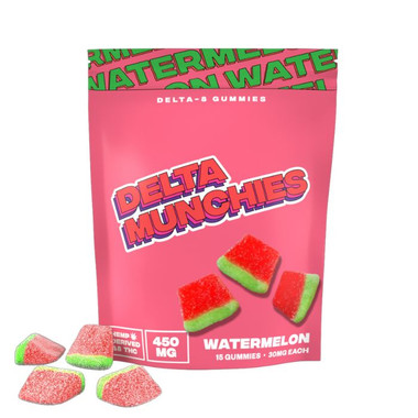 Watermelon Delta 8 Gummies by Delta Munchies