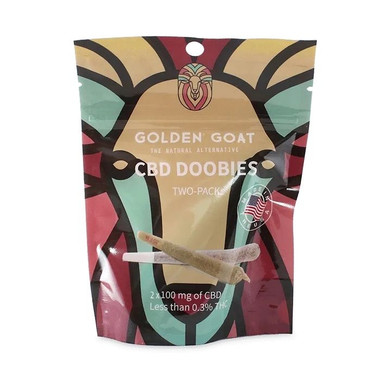 Golden Goat CBD Pre Rolls Doobies Two Pack.