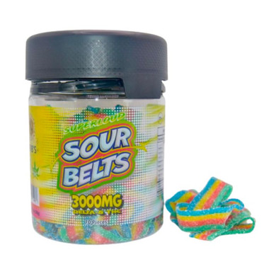 Krib's Sour Belts Delta 8 THC Gummies.