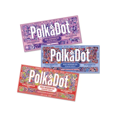 Amanita Muscaria Polkadot Chocolate Bar
