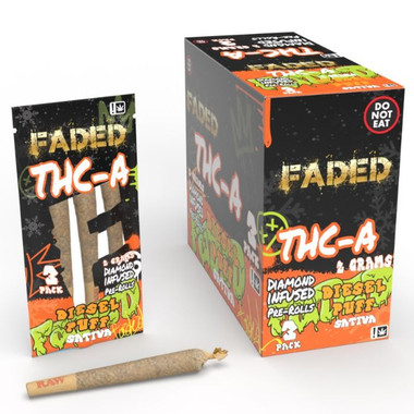 Diesel Puff by Faded TCHA Diamond Infused Pre Rolls