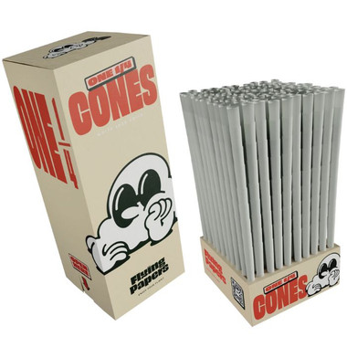 Flying Papers 1 1/4 White Pre Rolled Cones