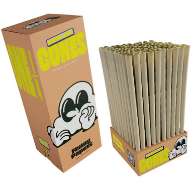 Flying Papers 1 1/4 Brown Pre Rolled Cones