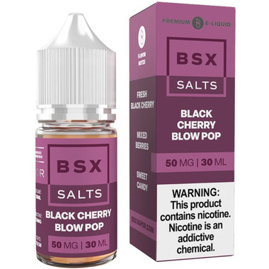 Black Cherry Blow Pop Nicotine Salt by BSX Vapor