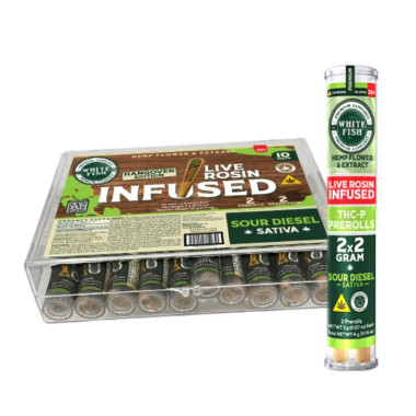 White Fish Live Rosin THC-P Pre Rolls 2x2G White Fish Live Rosin THC-P Pre Rolls 2x2G