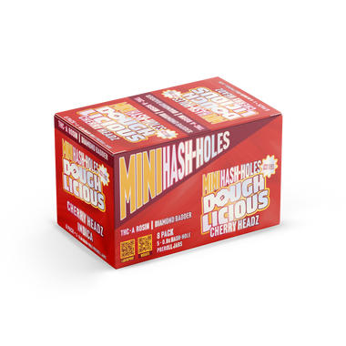 Doughlicious Mini Hash-Holes 8pk Display Cherry Headz