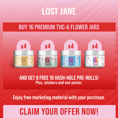 Lost Jane Intro Pack 1: Buy 16 Flower Jars & Get 8 Free 1G hash-holes 