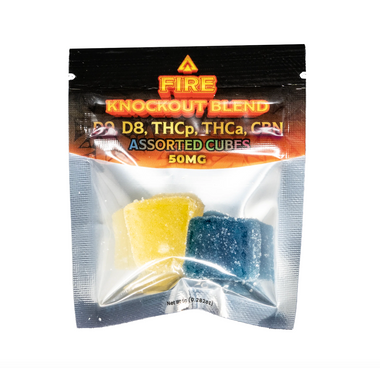 Gold Spectrum Fire Knockout Blend Sample Gummies 50MG