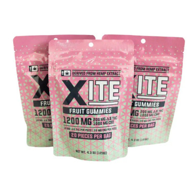 Xite Delta 9 Fruit Gummies Bag