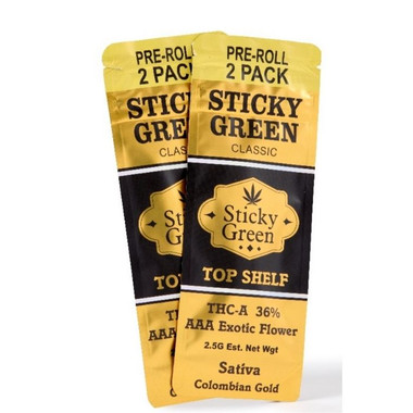 Sticky Green Top Shelf THC-A Pre Rolls 2.5G