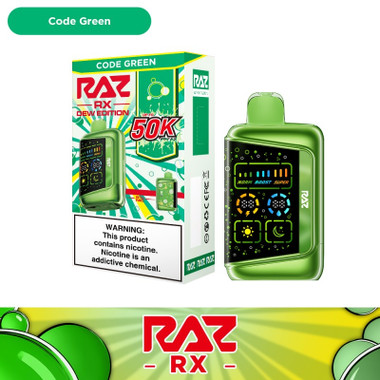 RAZ RX 50K Vape Code Green