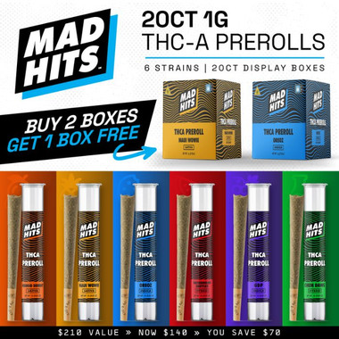 MadHits THCA 1g Pre-Rolls Intro Pack