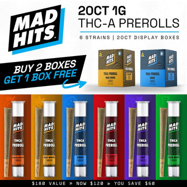 MadHits THCA 1G Pre-Rolls Intro Pack