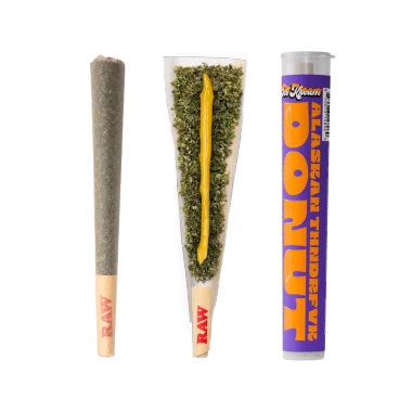 Alaskan Thndrfvk Ice Kream THC-A Donut Hole Preroll
