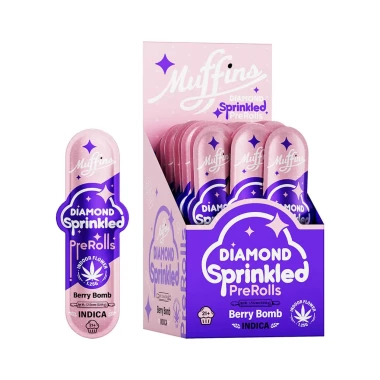 Berry Bomb Muffins Diamond Sprinkled PreRolls