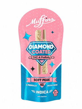 Soft Peak Muffins Diamond Coated THC-A Prerolls 4G