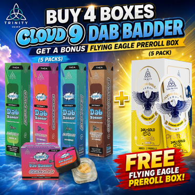 Trinity Cloud 9 Dab Badder + Infused THCA Prerolls Intro Pack