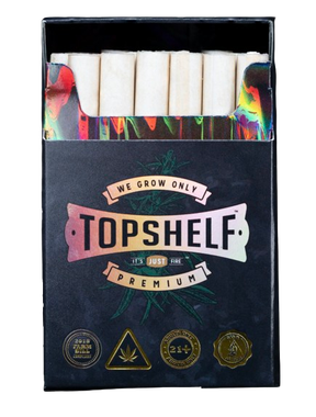 Topshelf NC Hemp Pre-Roll Cigarette Box Gold Label – 20 x 0.75G