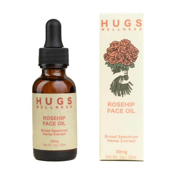 Rose Face Oil CBD Beauty by Hugs CBD